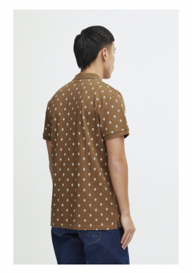 BLEND 6475, Barna Rövid Ujjú Ingpóló