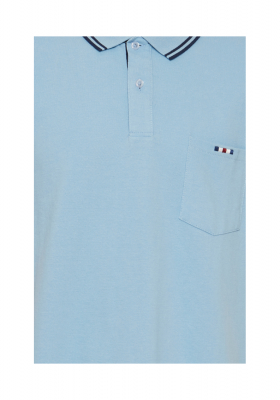 FQ1924 Polo 176, Világoskék Rövid Ujjú Ingpóló