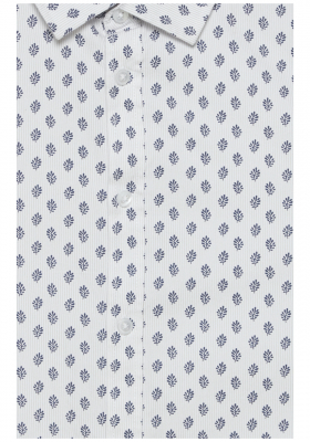 CASUAL FRIDAY Anton 3339, Fehér , Aprómintás Rövid Ujjú Ing 