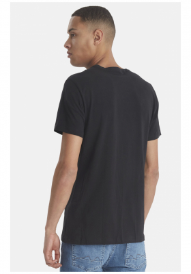 BLEND Dinton 2-Pack 1996, Fekete Rövid Ujjú Póló V-nyakú