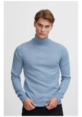 CASUAL FRIDAY Konrad Merino 1483, Világoskék Kötött Garbo Pulóver, NOOS