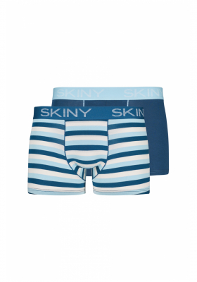 SKINY Cotton Multipack 6487, Multikolor Csíkos Boxerernadrág, Dupla Csomag