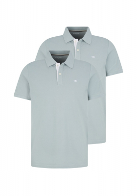 TOM TAILOR 1006, Jégkék Színű Rövid Ujjú Ingpóló