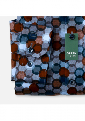 OLYMP No. Six 2556, Kék Hosszú Ujjú Ing, Super slim, Royal Kent