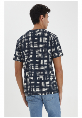 CASUAL FRIDAY Thor 3923, Kék Rövid Ujjú Póló