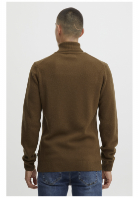 CASUAL FRIDAY Karl 3971, Barna Kötött Gyapjú Garbo Pulóver, NOOS