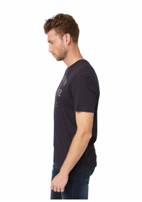 TOM TAILOR Basic 3549, Sötétkék Rövid Ujjú Póló