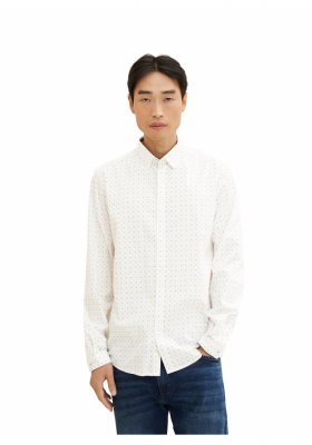 TOM TAILOR 2364, Fehér Hosszú Ujjú Ing 