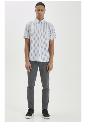 CASUAL FRIDAY Anton 3339, Fehér , Aprómintás Rövid Ujjú Ing 