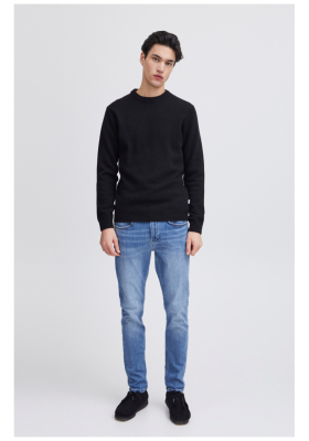 CASUAL FRIDAY Karl 3970, Fekete Kötött Gyapjú Pulóver, NOOS