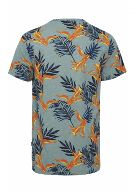 BLEND Flowers 2053, Zöld Rövid Ujjú Póló