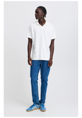 BLEND Eskild 7949, Fehér Rövid Ujjú Ingpóló