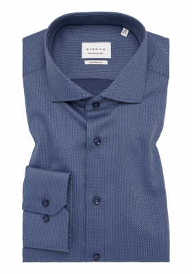 ETERNA Modern Fit 1178, Kék Hosszú Ing, Shark