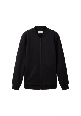 TOM TAILOR DENIM 8818, Fekete Cipzáros  Pulóver