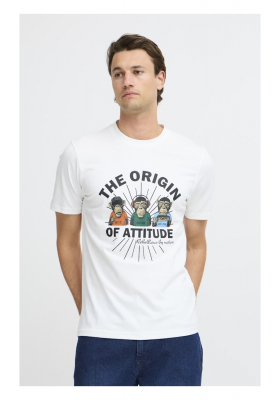 BLEND 7484, Fehér Rövid Ujjú Póló