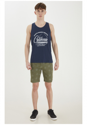 BLEND Palm Trees 2192, Zöld Chino Rövidnadrág