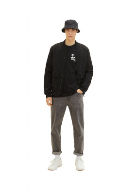 TOM TAILOR DENIM 5600, Fekete Rövid Ujjú Póló