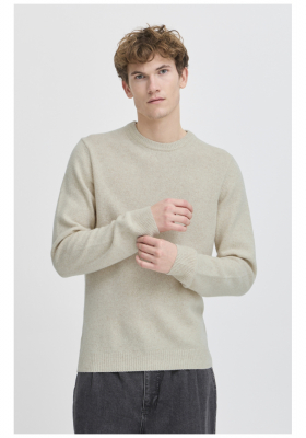 CASUAL FRIDAY Karl 3970, Világos Bézs Kötött Gyapjú Pulóver, NOOS