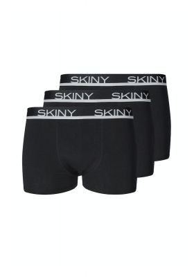 SKINY Cotton Multipack 6840, Fekete Boxeralsó Tripla Csomag