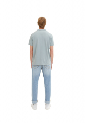 TOM TAILOR 1006, Jégkék Színű Rövid Ujjú Ingpóló