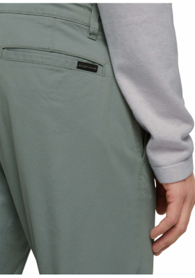 TOM TAILOR Washed 0009, Zöld Chinonadrág