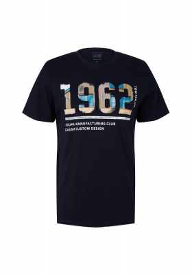 TOM TAILOR 2907, Sötétkék Rövid Ujjú Póló