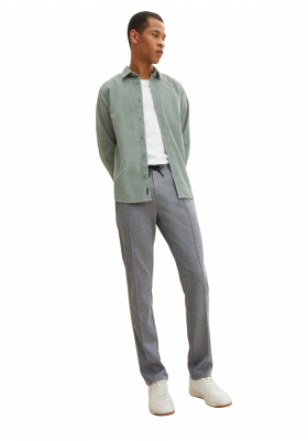 TOM TAILOR DENIM Piqué Jogger 9912, Szürke Joggingnadrág