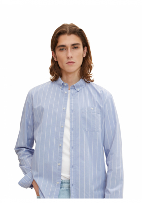 TOM TAILOR DENIM 2371, Kék Hosszú Ujjú Ing