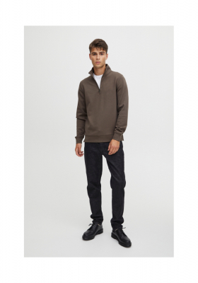 CASUAL FRIDAY Sebastian 4816, Barna Cipzáros Pulóver, NOOS