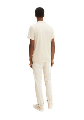 TOM TAILOR 1624, Törtfehér Rövid Ujjú Ingpóló