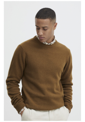 CASUAL FRIDAY Karl 3970, Barna Kötött Gyapjú Pulóver, NOOS