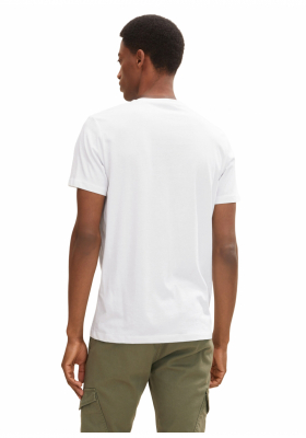 TOM TAILOR Outdoors 54, Fehér Rövid Ujjú Póló