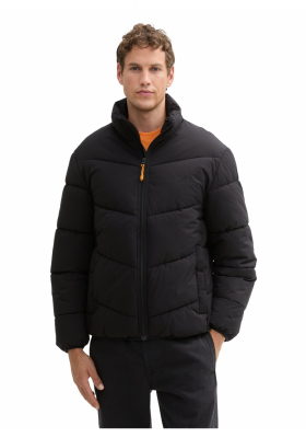 TOM TAILOR DENIM 1776, Fekete Téli Dzseki