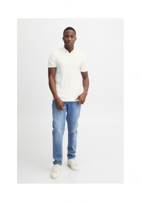 CASUAL FRIDAY Karl 4674, Fehér Kötött Rövid Ujjú Ingpóló