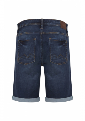 BLEND Jet 0059, Sötétkék Farmer Rövidnadrág