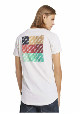 TOM TAILOR DENIM Be Part 3829, Fehér Rövid Ujjú Póló