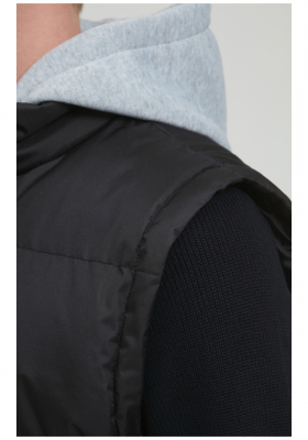 BLEND Hoody Vest 3196, Fekete  Mellény