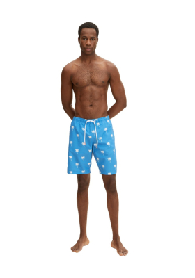 TOM TAILOR 0030, Kék Pálmafás Szörfnadrág