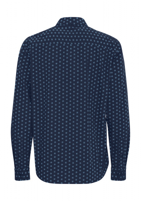 BLEND 7411, Kék Mintás Hosszú Ujjú Ing