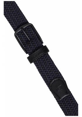 BLEND Belt 4712, Kék-Barna Szövött Öv