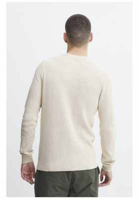 BLEND Codford 4336, Törtfehér Kötött Pulóver