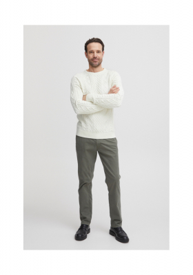 FQ1924 Kyle 0574, Törtfehér Kötött Pulóver