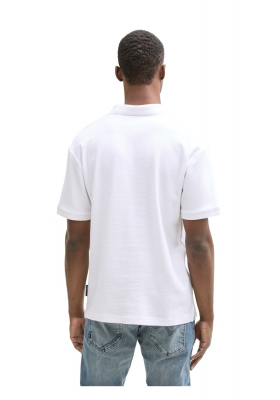 TOM TAILOR DENIM 5600, Fehér Rövid Ujjú Ingpóló