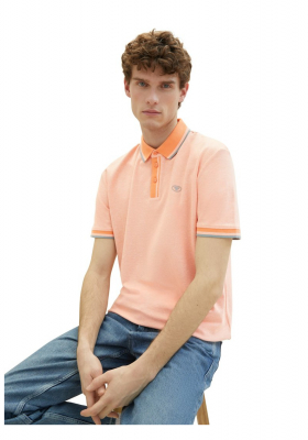 TOM TAILOR 0822, Barackszínű Rövid Ujjú Ingpóló