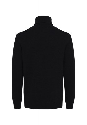 CASUAL FRIDAY Karl 3971, Fekete Kötött Gyapjú Garbo Pulóver, NOOS