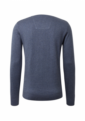 TOM TAILOR Basic O-Neck 2819, Kék Kötött Pulóver