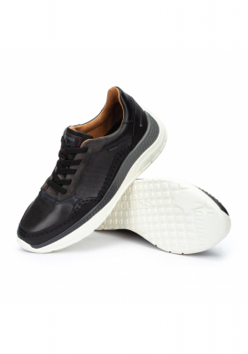 PIKOLINOS Motril M2C-6388C1, Fekete Borjúbőr Félcipő