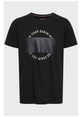 BLEND 4853, Fekete Rövid Ujjú Póló