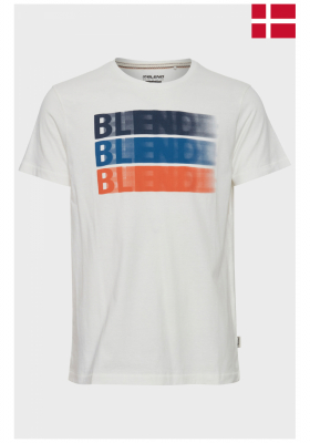 BLEND 5045, Fehér Rövid Ujjú Póló