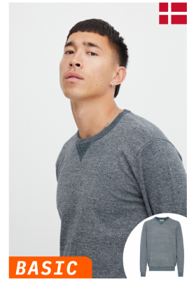 BLEND 5850, Kék Kötött Pulóver